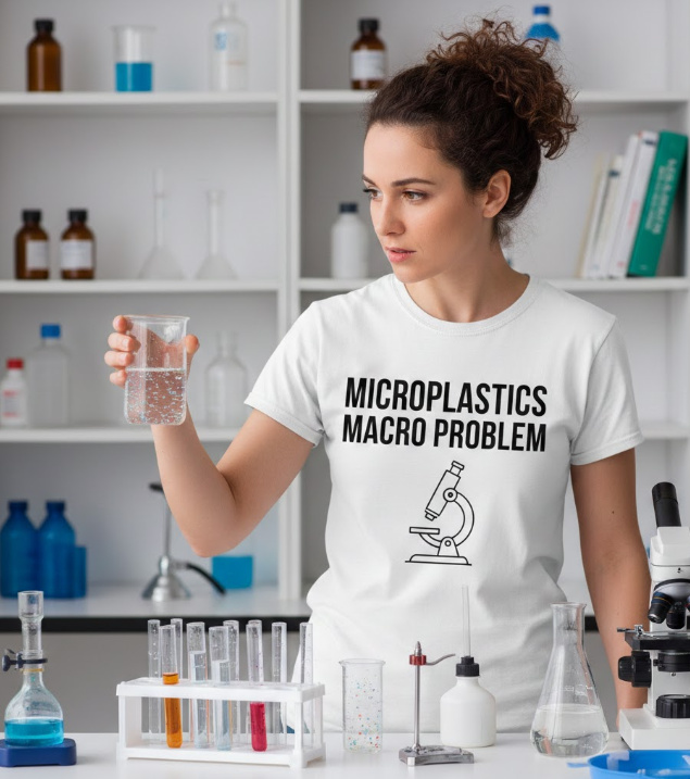 Gift idea for microplastic awareness advocates - Microplastics Macro Problem t shirt