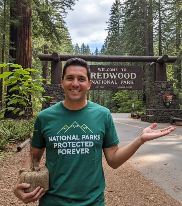 Gift idea for national park advocates - National Parks Protected Forever t shirt
