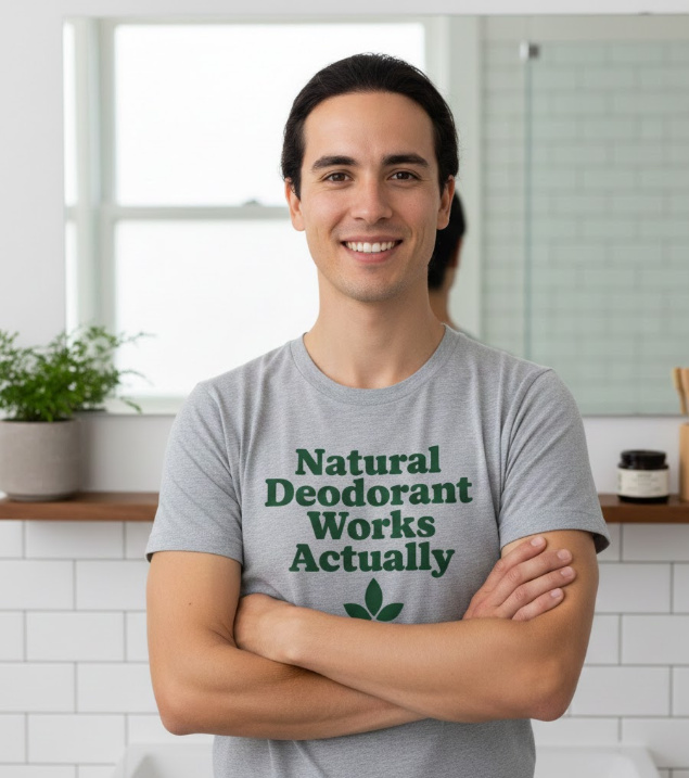 Gift idea for natural deodorant fans - Natural Deodorant Works Actually t shirt