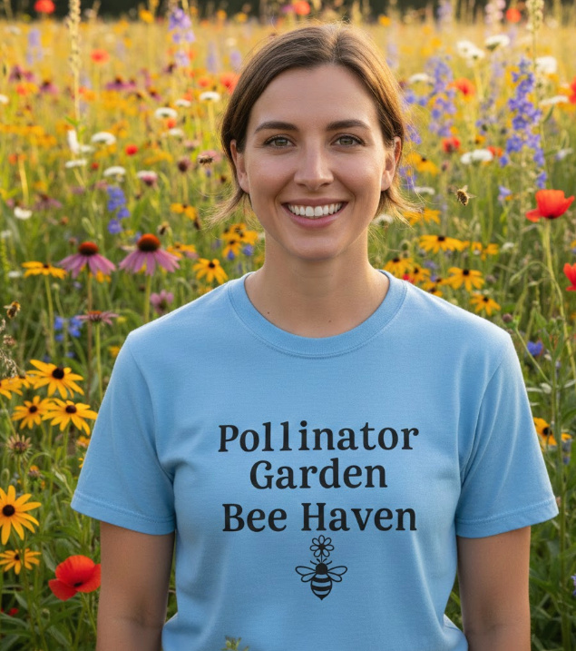 Gift idea for pollinator garden lovers - Pollinator Garden Bee Haven t shirt
