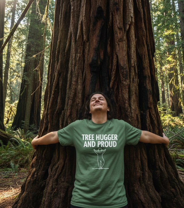 Gift idea for tree huggers - Tree Hugger And Proud t shirt